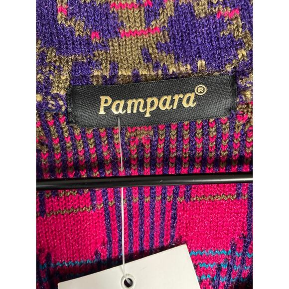 Pampara Multicolor Knit Button Jacket Tunic Small NWT Boho Artsy Lagencore - Picture 6 of 11